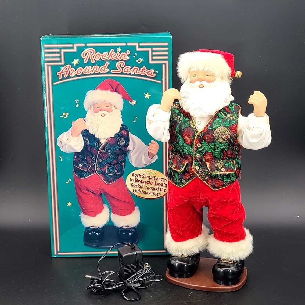 Vintage Rock Santa Rockin' Around Santa 3rd Edition Brenda Lee Christmas